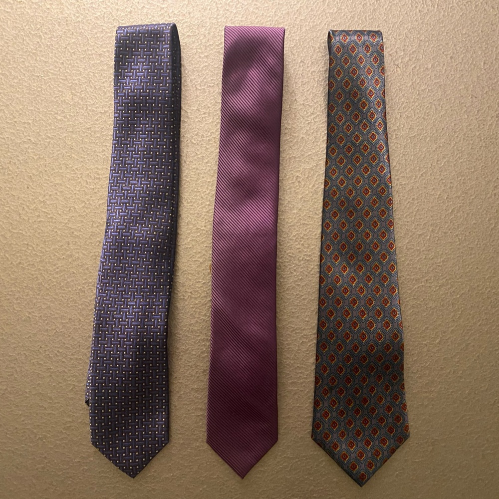 Silk Ties - Set of 3